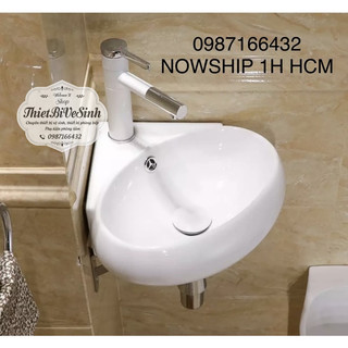 Lavabo rửa mặt góc treo tường,đặt bàn nhỏ gọn,dùng nơi chật hẹp,y tế-chậu rửa mặt góc tường cao cấp