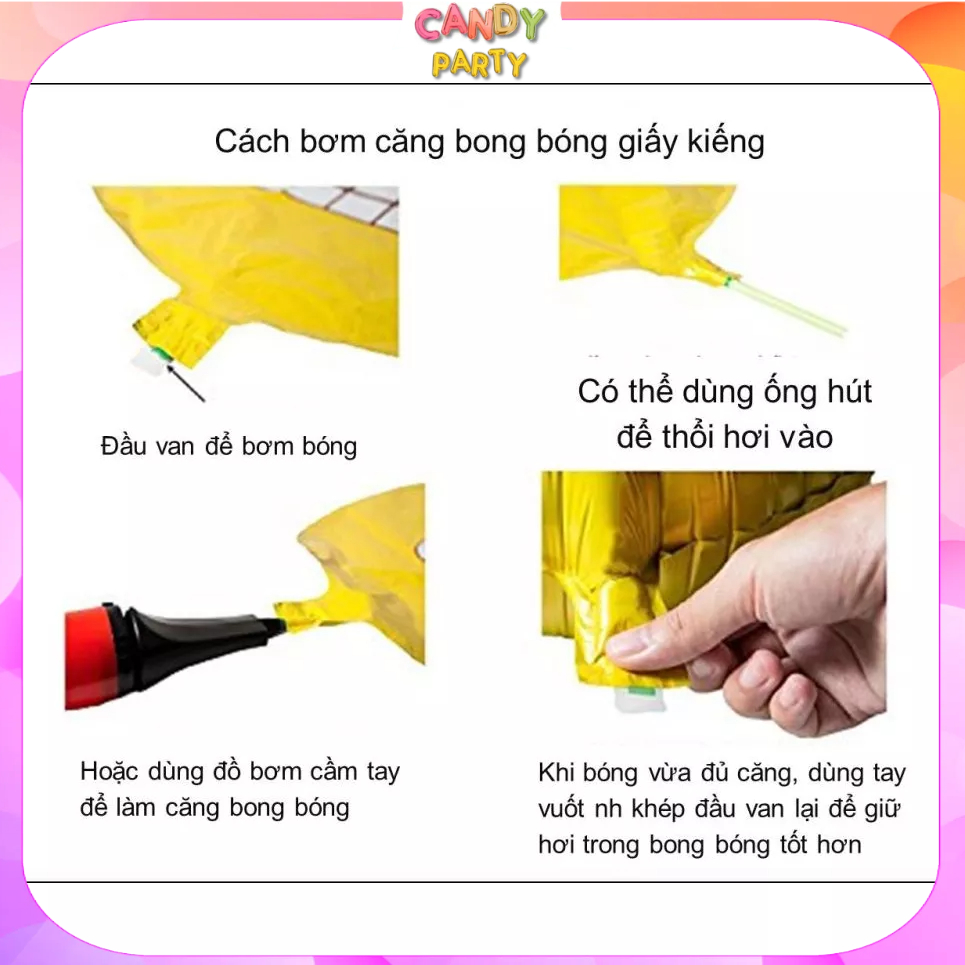 Bóng chữ cái ghép tên trang trí sinh nhật, happy birthday, thôi nôi, đầy tháng cho bé trai, bé gái kích thước 16