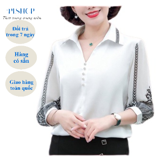 Áo Kiểu Trung Niên Size Lớn Kiểu Áo Sơ Mi Trung Niên Thời Trang Cho U40 Trở Lên