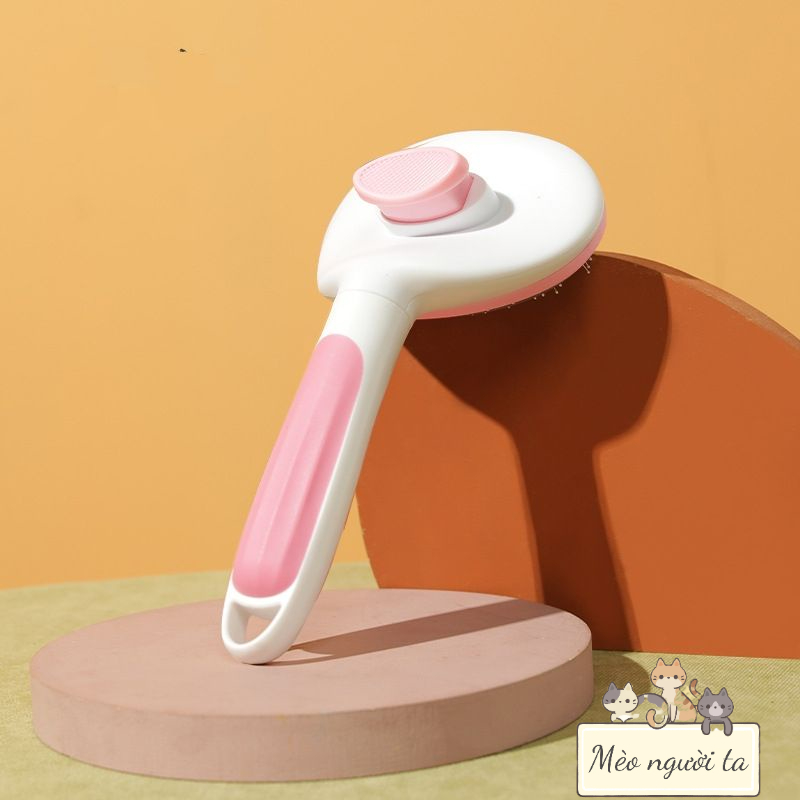 Lược chải lông cho mèo, chải lông có nút bấm