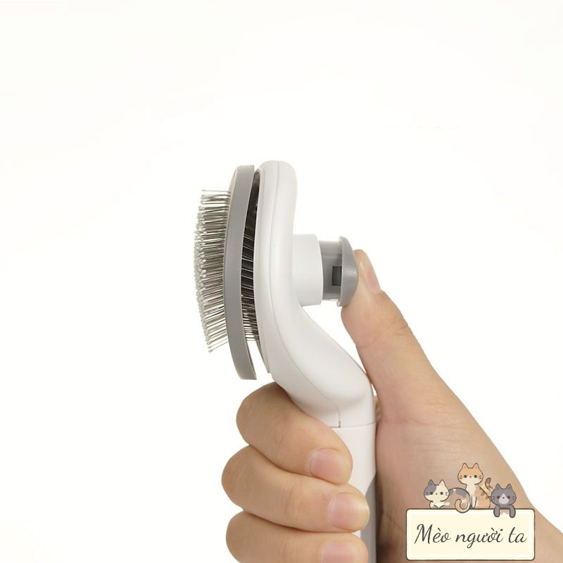 Lược chải lông cho mèo, chải lông có nút bấm