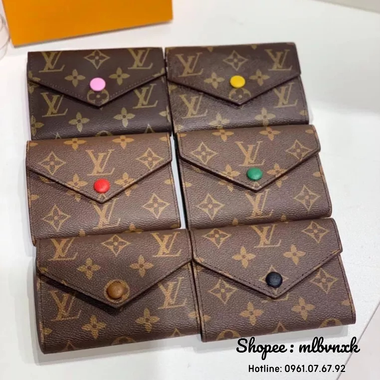 ẢNH THẬT / FULLBOX - Ví LV Cúc Bấm Dáng Ngắn - LOUIS VUITTON