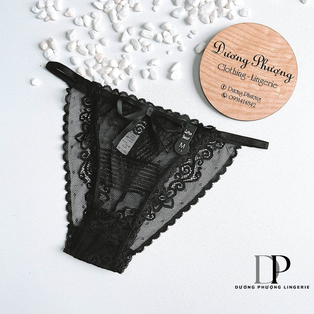 Quần lót lưới ren dây hông quyến rũ dành cho nữ - QL072