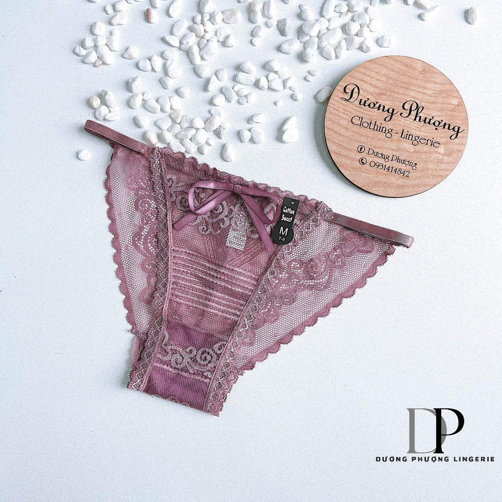 Quần lót lưới ren dây hông quyến rũ dành cho nữ - QL072