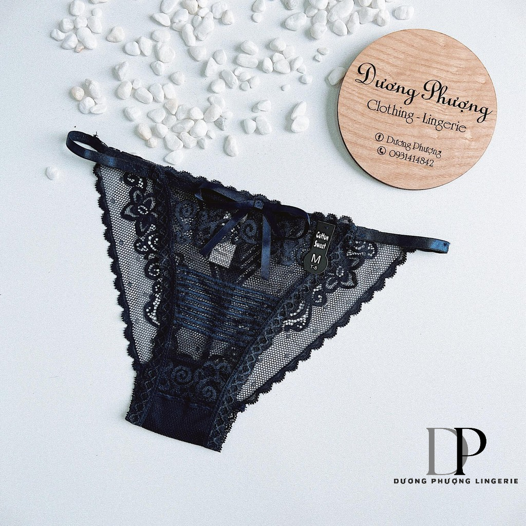Quần lót lưới ren dây hông quyến rũ dành cho nữ - QL072