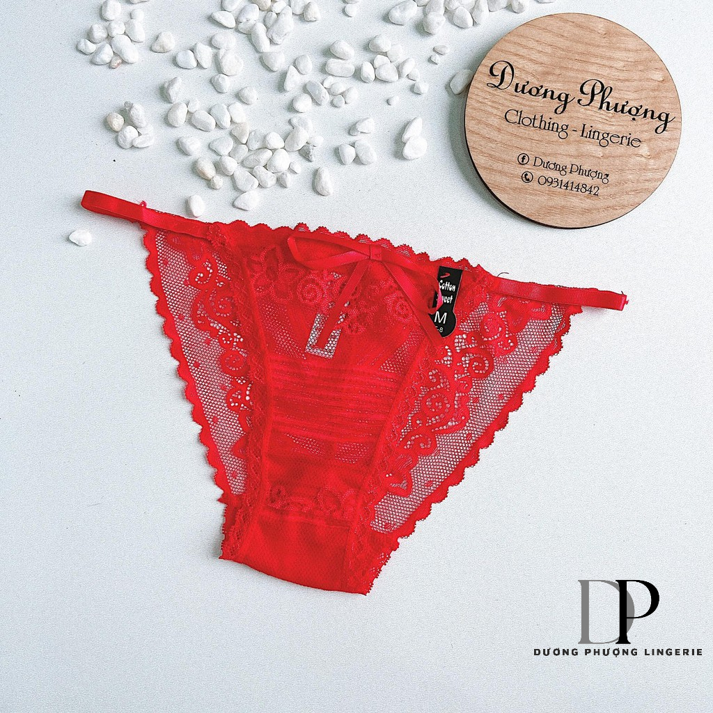 Quần lót lưới ren dây hông quyến rũ dành cho nữ - QL072