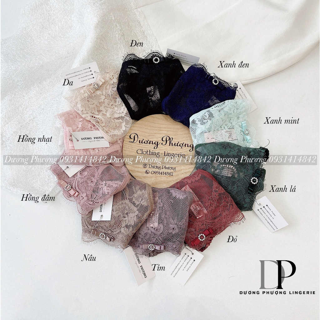 Quần lót ren nữ dây hông đính đá gợi cảm - QL075