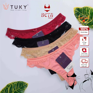 Quần Lót Nữ Lọt Khe Thun Lạnh Phối Ren Tạo Cảm Giác Quyến Rũ Tuky 803