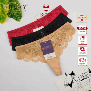 Quần Lót Nữ Lọt Khe Thun Lạnh Phối Ren Tuky 802