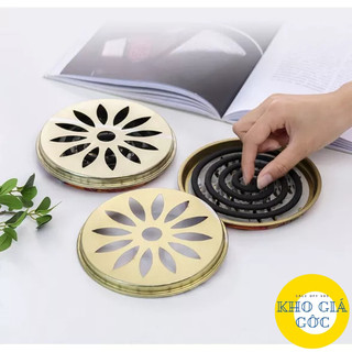 (Combo 10 Cái) Khay Đựng Nhang Muỗi, Hộp Đựng Nhang Muỗi INOX Có Nắp Đậy, Khay Đựng Hương Muỗi Bằng Thép Không Gỉ