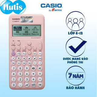 Máy tính casio fx 880 btg - màu hồng mẫu mới nhất