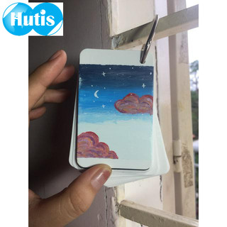 Giấy tập vẽ Flashcard trắng khổ nhỏ 5x8cm dùng chì và màu nước tất cả các loại bút và màu nước tất cả các loại bút vẽ