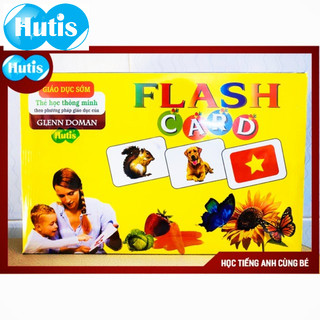 Bộ Thẻ Học Thông Minh 15 Chủ Đề loại to song ngữ tiếng Anh loại chuẩn Glenn Doman Flashcard cho bé từ 0-6 tuổi