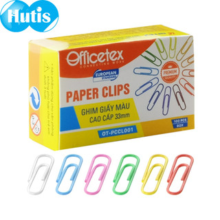 [giao 2h]GHIM GIẤY MÀU CAO CẤP 33MM OT-PCCL001
