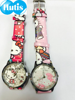 combo 2 đồng hồ kitty dây da