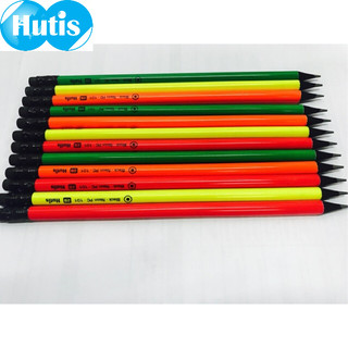 Bút chì gỗ đen neon Hutis 101