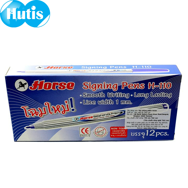 Hộp 12 cây Bút lông màu Horse H-110