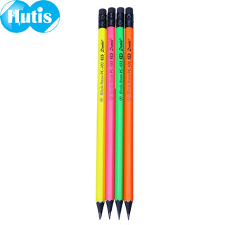 Vỉ 4 Cây Bút Chì 2B Dumit PC-102 (Neon - Lục Giác)