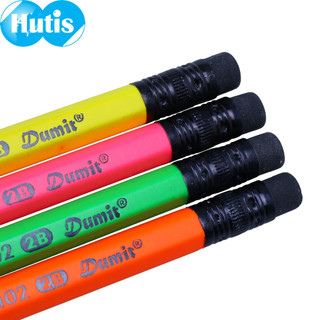 Vỉ 4 Cây Bút Chì 2B Dumit PC-102 (Neon - Lục Giác)