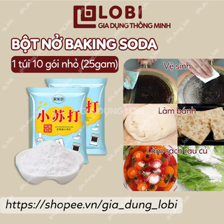Bột nở Baking Soda đa công dụng khử mùi, diệt khuẩn, tẩy rửa, chăm sóc da, bột làm bánh