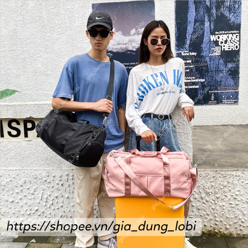 Túi đựng đồ du lịch xách tay nhiều ngăn vải dày chống thấm nước, túi đựng đồ tập gym size to có ngăn chứa giày