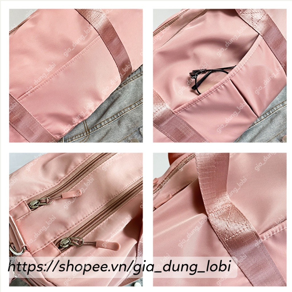 Túi đựng đồ du lịch xách tay nhiều ngăn vải dày chống thấm nước, túi đựng đồ tập gym size to có ngăn chứa giày