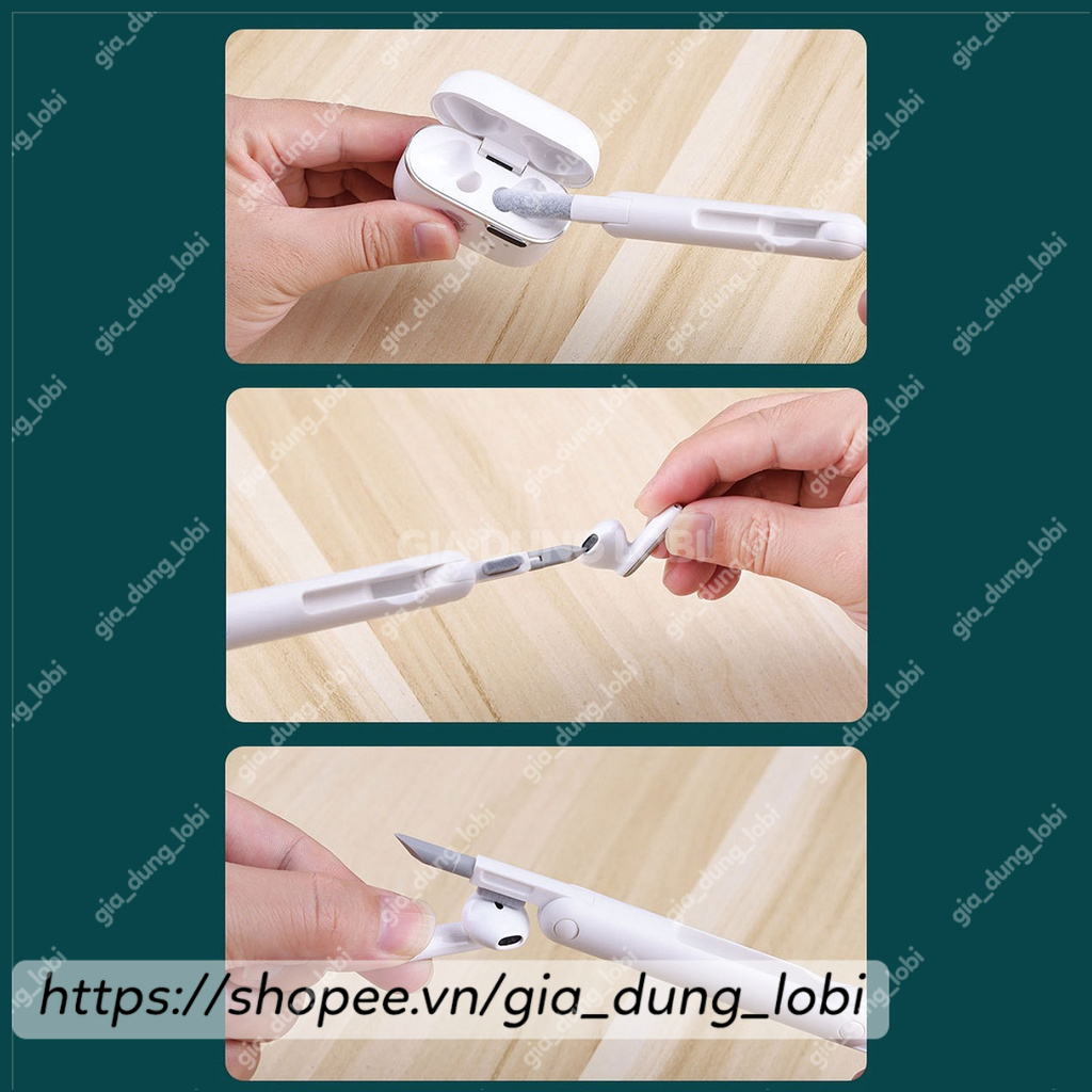 Bộ vệ sinh bàn phím tai nghe điện thoại 7in1 đa năng