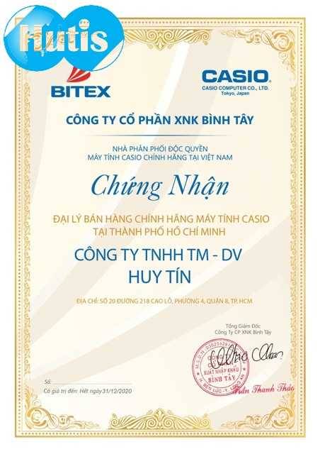 Máy tính casio DC-12M chính hãng