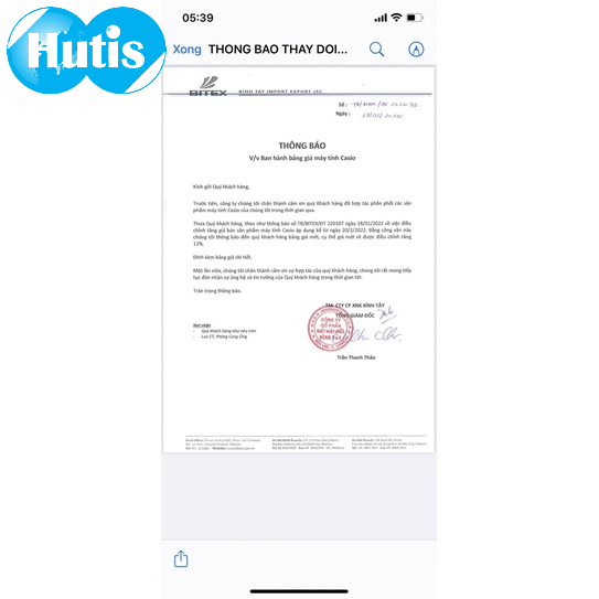 Máy tính casio DC-12M chính hãng