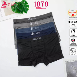 Quần Lót Boxer Nam, Chất Liệu Modal, Bản Lưng Vừa ZAGU B217 Chuẩn Hàng Thương Hiệu