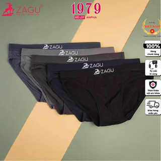 Quần lót nam tam giác, microfiber co dãn 4 chiều, lưng vừa ZAGU T319 Chuẩn Hàng Thương Hiệu