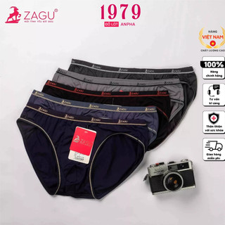 Quần lót nam tam giác, Microfiber, lưng nhỏ ZAGU T324BS - Bigsize Chuẩn Hàng Thương Hiệu