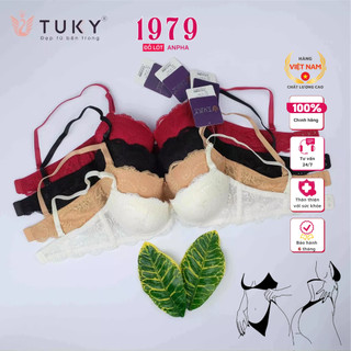 Áo Ngực Ren, Mút Dày, Cúp Xéo TUKY 7575 Hỗ Trợ Nâng Ngực Tối Đa, Chuẩn Hàng Thương Hiệu