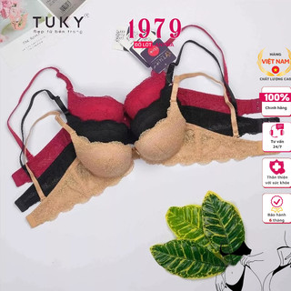  Áo Ngực Ren Cotton Cao Cấp, mút dày siêu nâng, TUKY 1114BS Chuẩn Hàng Thương Hiệu