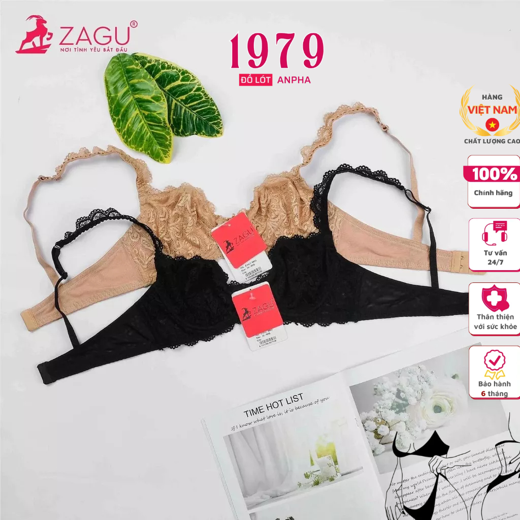 Áo Ngực Ren Không Mút Có Gọng ZAGU 8803