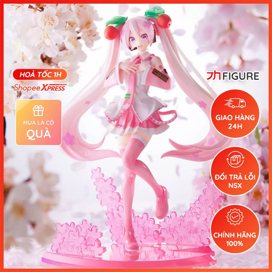Mô Hình Hatsune Miku, Vocaloid, Sakura Miku 2023 Ver. - Luminasta (SEGA) Figure Chính Hãng