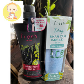   650g  - Dầu gội Fresh Bồ kết và dầu hạt chia tặng kèm khăn số lượng có hạn 