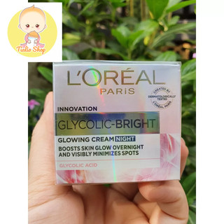 15ml - kem dưỡng sáng da ban đêm loreal glycolic bright glowing cream night - kem hủ