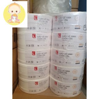 Lốc 10 cuộn khăn giấy vệ sinh lotte 600g / 2 lớp