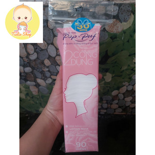 (TẶNG THÊM 30 MIẾNG) - Túi 90 miếng Bông tẩy trang và dưỡng da Pop-puf