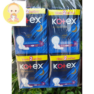 Băng vệ sinh Kotex siêu ban đêm 28cm- gói 4 miếng