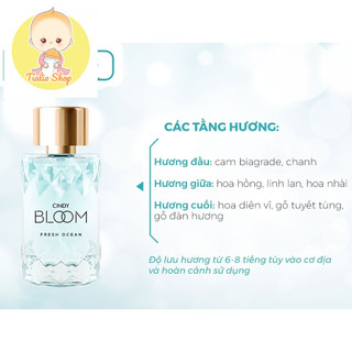 (50ml- 4 mùi)-Nước hoa cao cấp Cindy Bloom