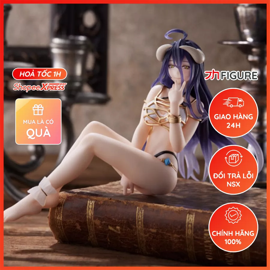 Mô Hình Overlord. Albedo - Aqua Float Girls - (TAITO) Figure Chính Hãng Nhật Bản