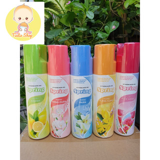 Xịt phòng spring 250ml tùy chọn mùi