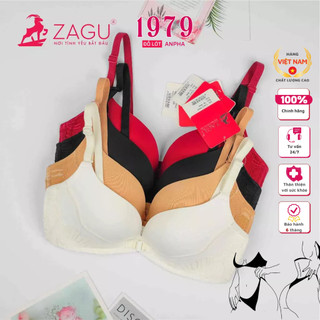 Áo Ngực Cài Trước, Nguyên Ngực, Phối Ren, Mút Vừa ZAGU 9969 Nhiều Màu Chuẩn Hàng Thương Hiệu