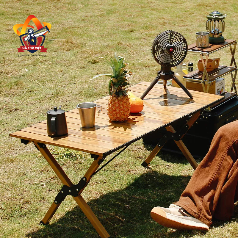 Bàn dã ngoại xếp gọn picnic du lịch gấp gọn bằng hợp kim nhôm cao cấp siêu nhẹ, khung chắc chắn, độ bền cao [DCP21]