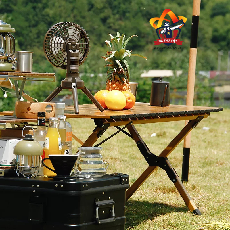 Bàn dã ngoại xếp gọn picnic du lịch gấp gọn bằng hợp kim nhôm cao cấp siêu nhẹ, khung chắc chắn, độ bền cao [DCP21]