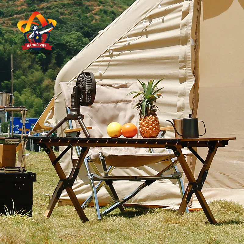 Bàn dã ngoại xếp gọn picnic du lịch gấp gọn bằng hợp kim nhôm cao cấp siêu nhẹ, khung chắc chắn, độ bền cao [DCP21]