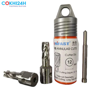 Mũi Khoan Từ Thép Gió Unifast HSS 12x25 Phi 12mm
