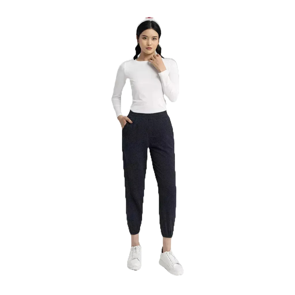 Quần Dài Nữ Genviet Quần Nhung Tăm Jogger Bo Gấu Phong Cách TQ111N8088